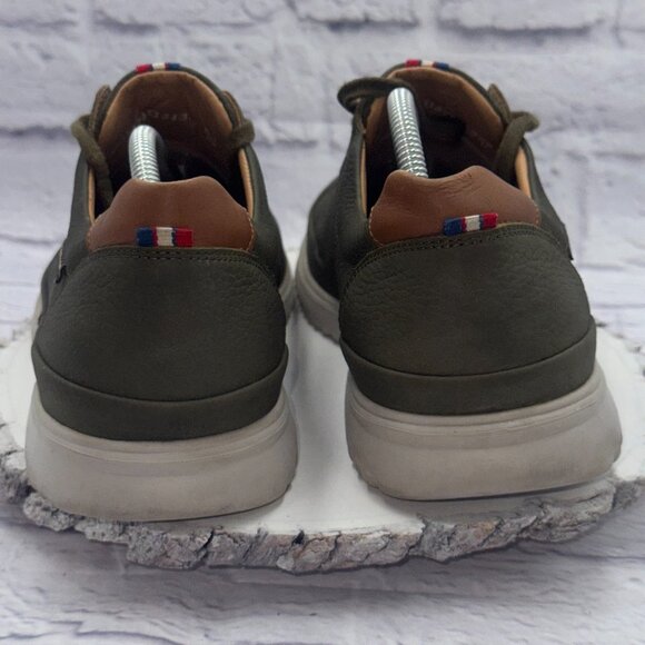 Mephisto Thomas Men's Sneaker Size US 11 Green Leather Air-Jet Walking Shoes - Picture 6 of 12